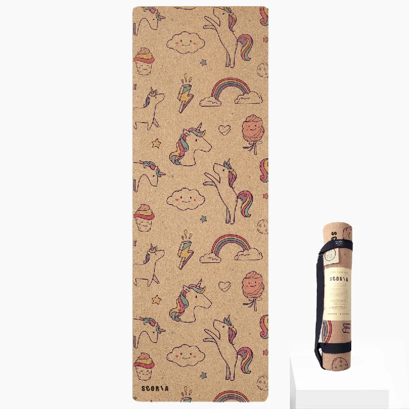 Weekend Savings Extravaganza Unicorn Adults Cork Yoga Mat | 4.5MM