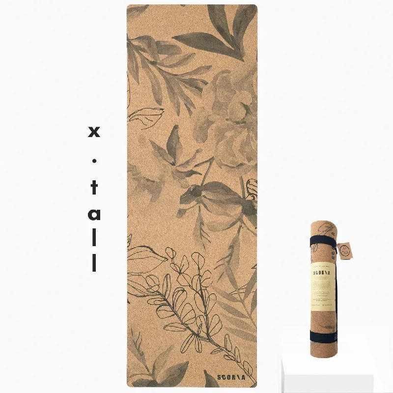 Epic Value X-TALL Blossom Cork Yoga Mat | 6'7 long | 4.5MM