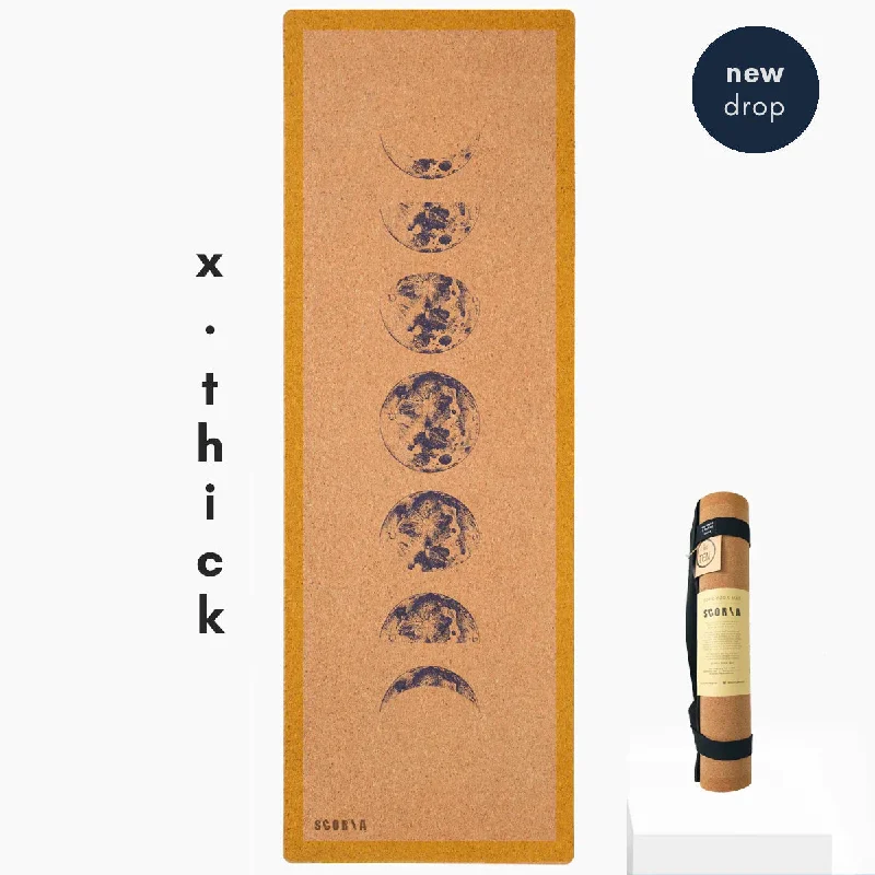 Deal of the Day X-Thick Moon Phases Cork Yoga Mat | 6MM *PRE-ORDER