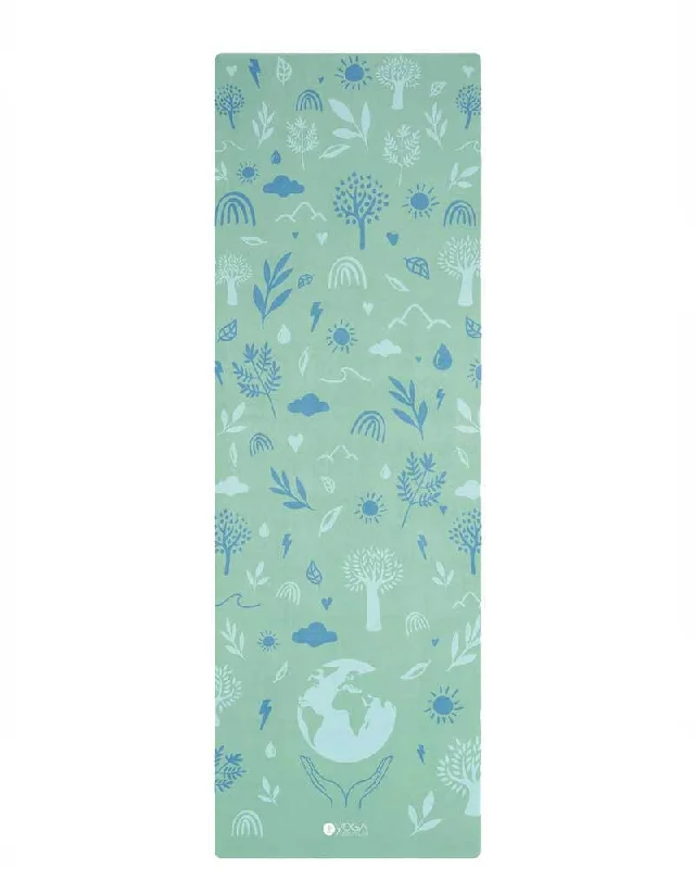 Weekend Bargains to Indulge In Combo Yoga Mat - 2-in-1 (Mat + Towel) - Earth Green