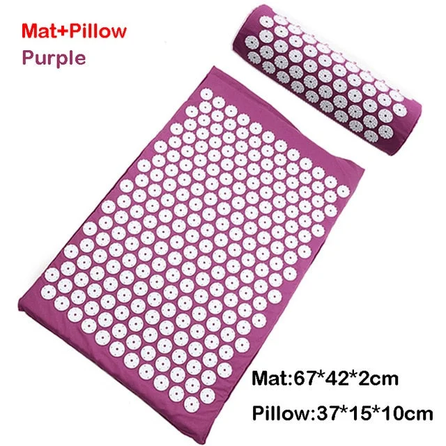 purple mat pillow