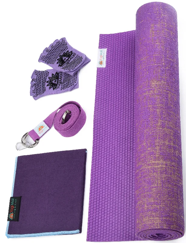Super Bargain Natural Jute Yoga Mat Set